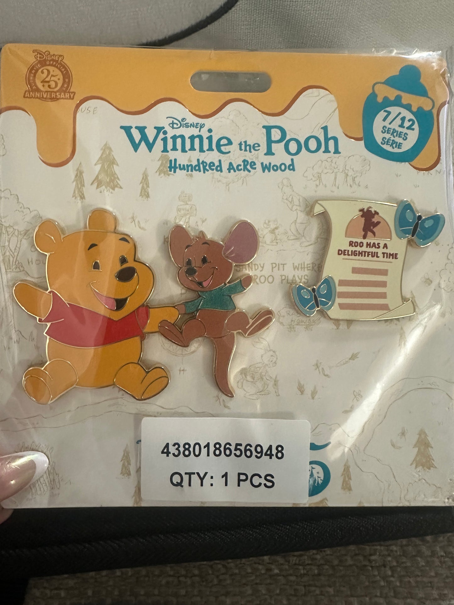 Winnie the Pooh & Roo – Hundred Acre Wood 25th Anniversary Pin Set (7/12 Series)🍯