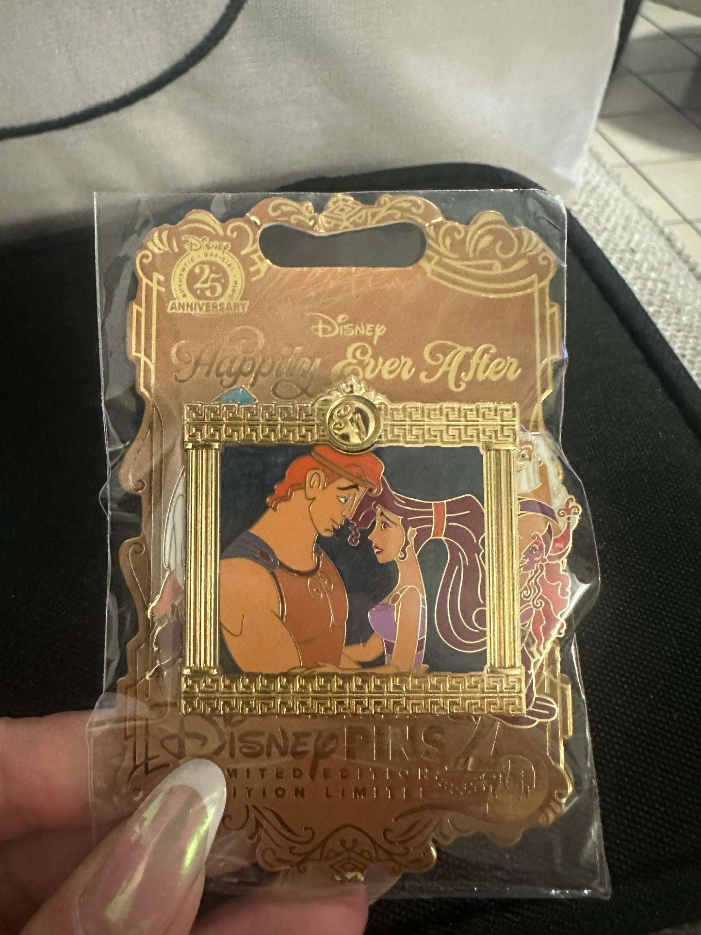 Hercules & Megara “Happily Ever After” – Disney 25th Anniversary Limited Edition Pin 💜