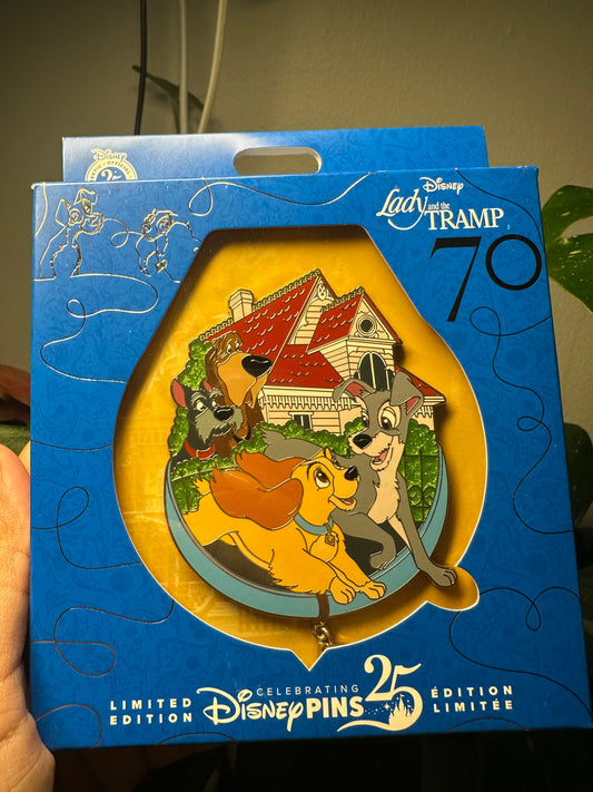 Lady & Tramp jumbo pin