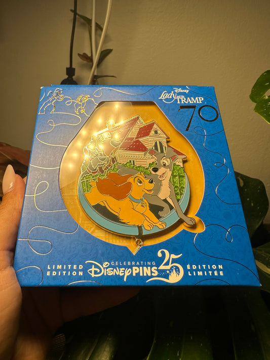 Lady & Tramp jumbo pin